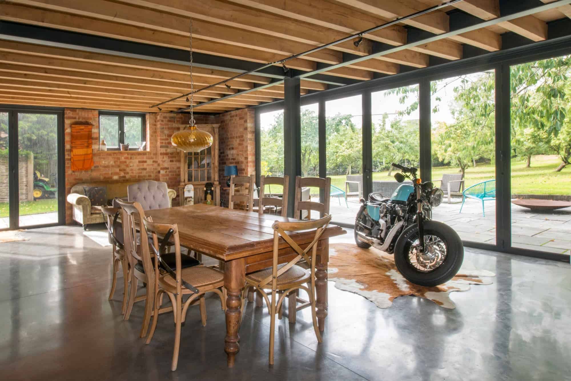 Black Barn LE16 - A contemporary barn converted into a nordic style home with polished concrete floors, double height ceilings and set in 2.5 acres - The Location Guys