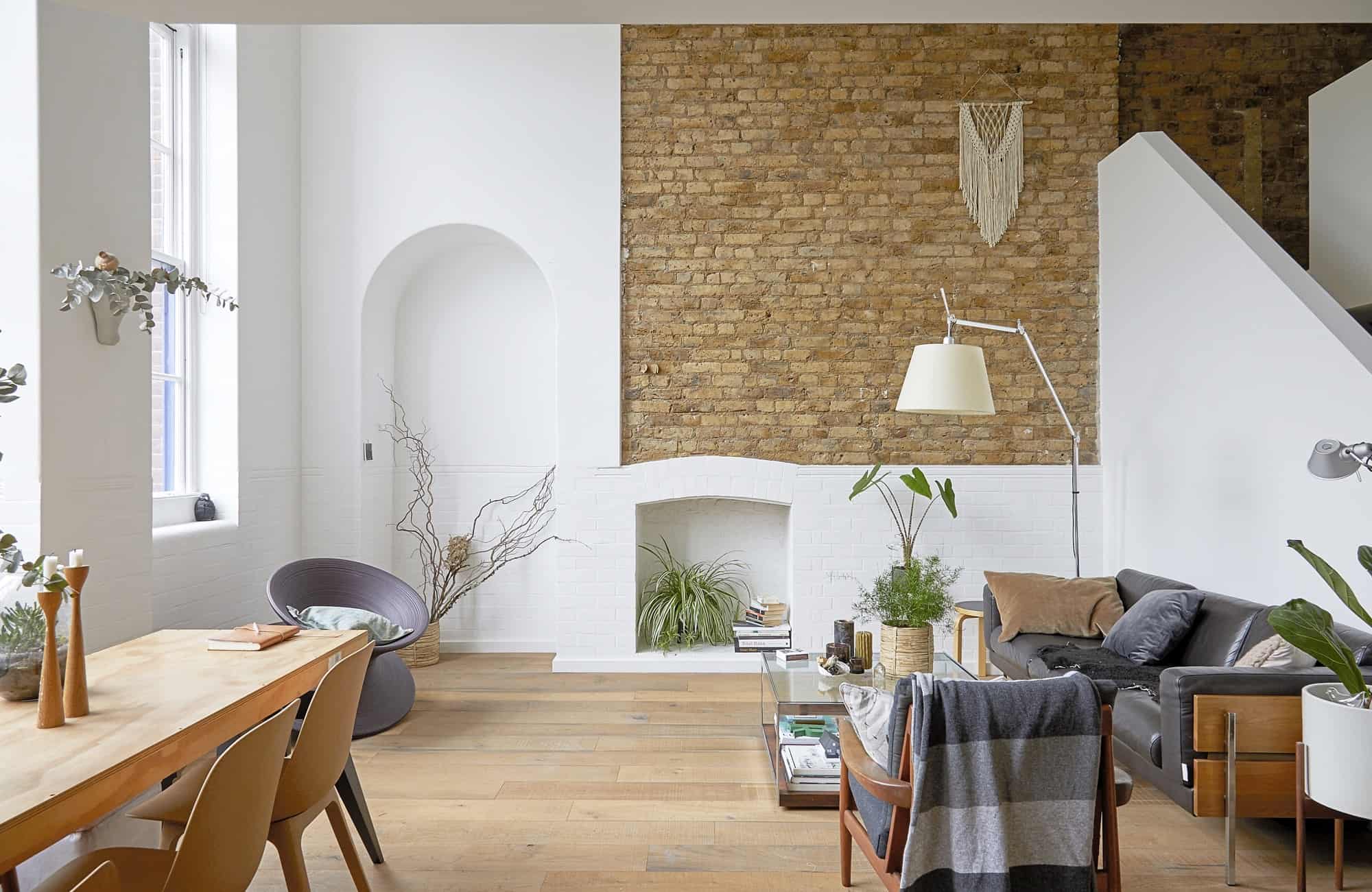 School House E9 - A light filled duplex apartment with mid-century and Scandi inspired interiors available for fashion and lifestyle photo shoots - The Location Guys