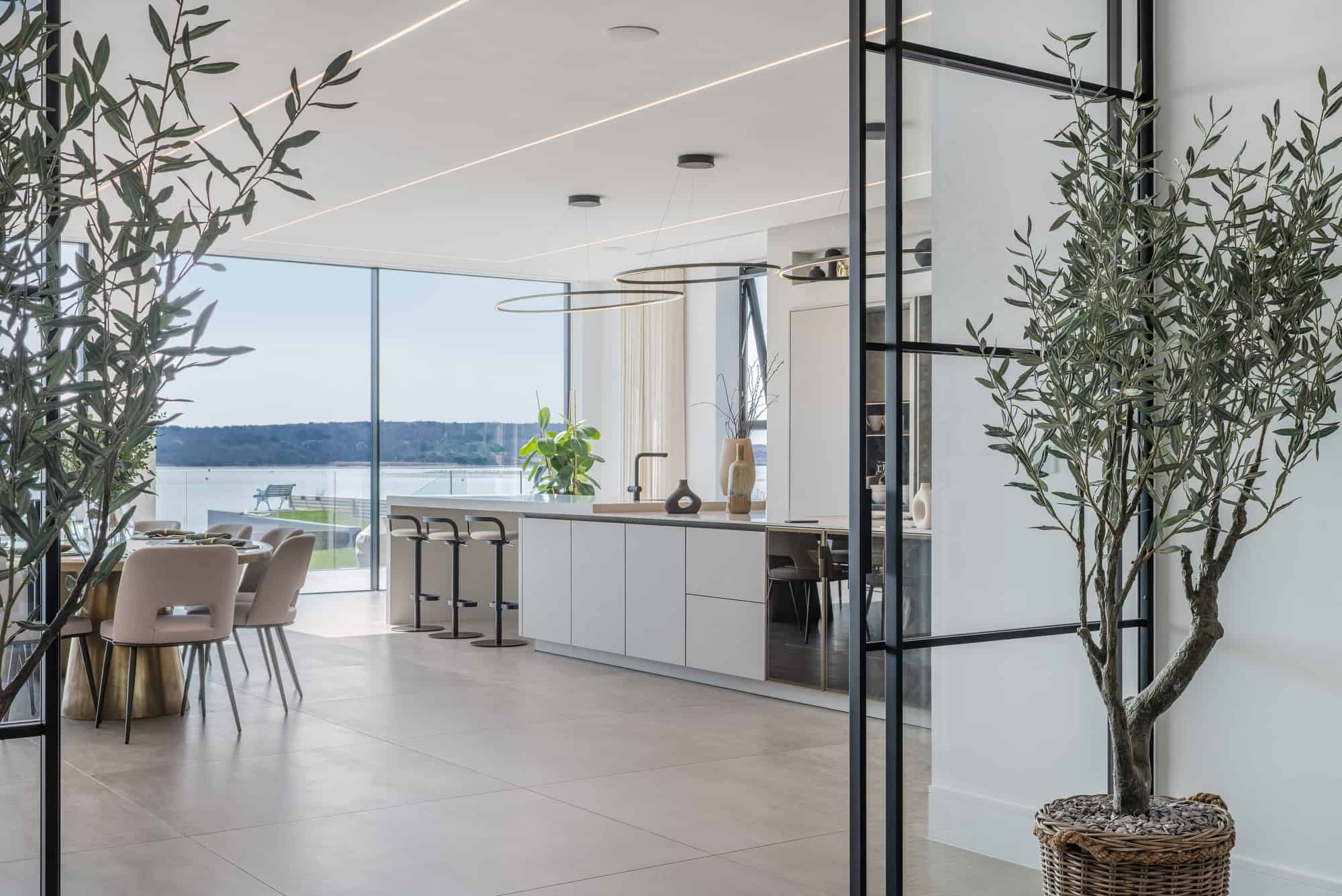 Waterside BH23 - A beautifully designed contemporary home situated on the waterfront at Christchurch Harbour. Available to hire for commercial photography and film - The Location Guys
