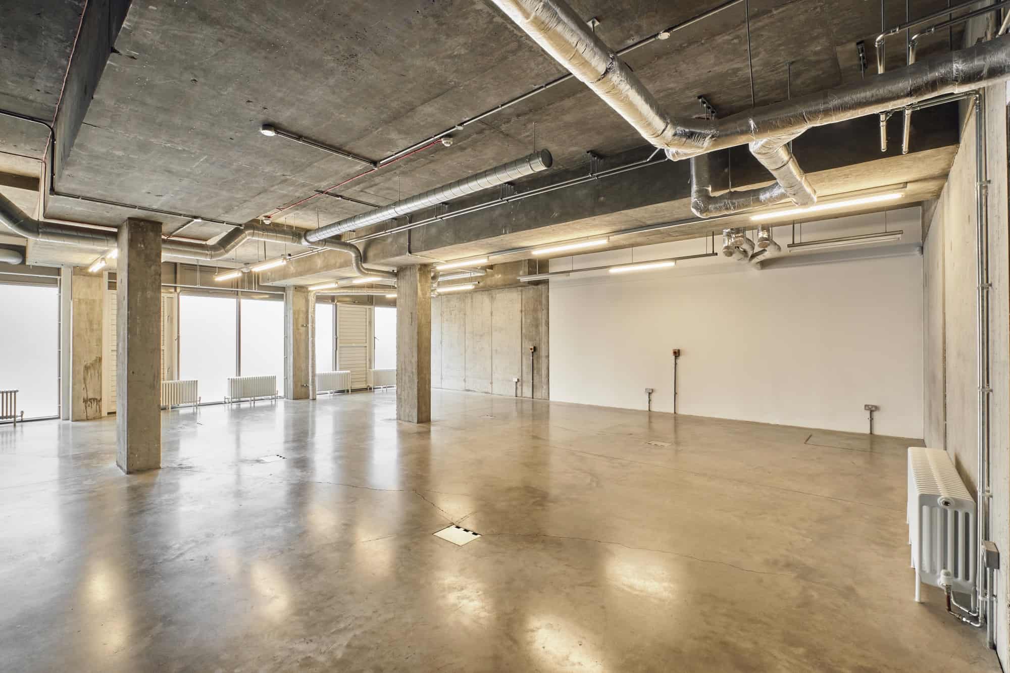 Haggerston Six N1 - A beautiful studio space with polished concrete floors and fantastic natural light. Available for commercial photography and filming - The Location Guys
